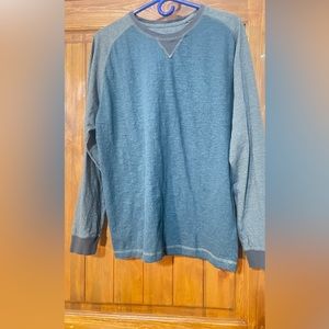 REDHEAD BRAND BLUE/GREY LONG SLEEVE SHIRT